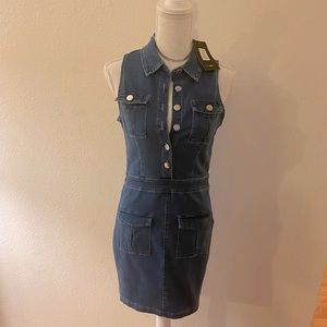 Fashion Nova Denim Dress NEW